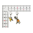 2PC Metal Keychain - Girafarig & Farigiraf